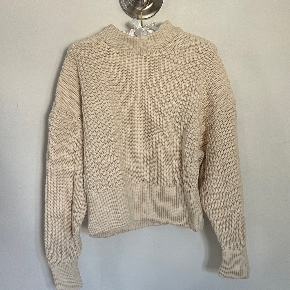 Everlane Cream Sweater Small